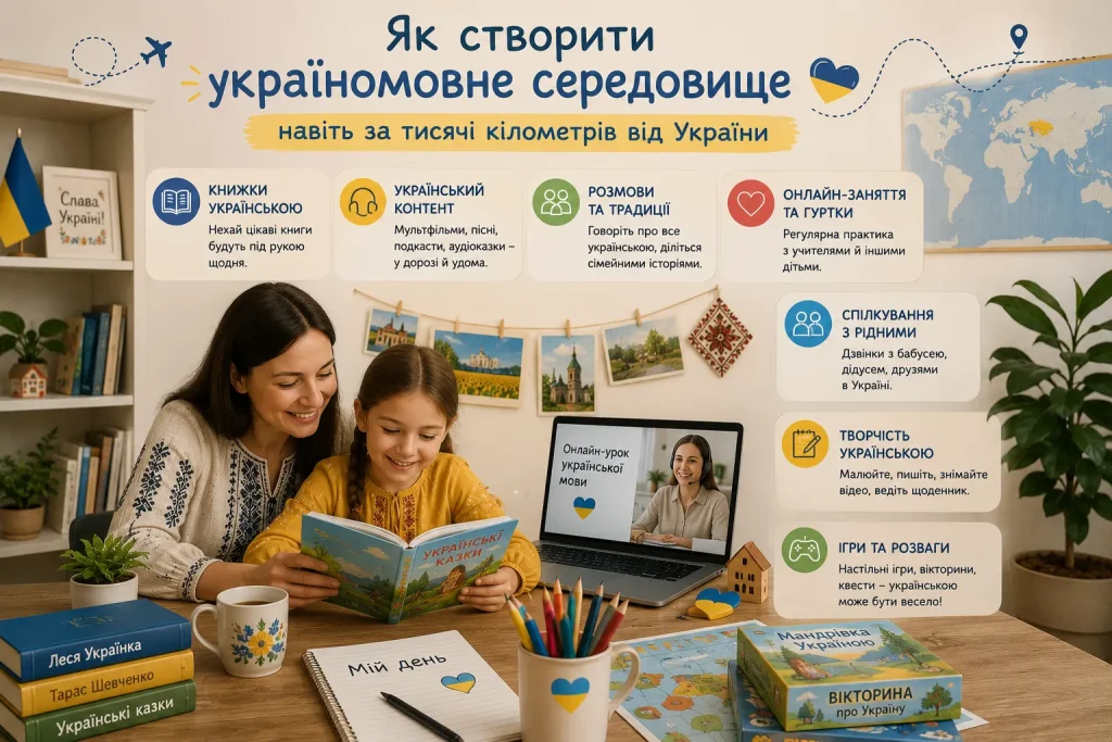 Як створити україномовне середовище для дітей білінгвів